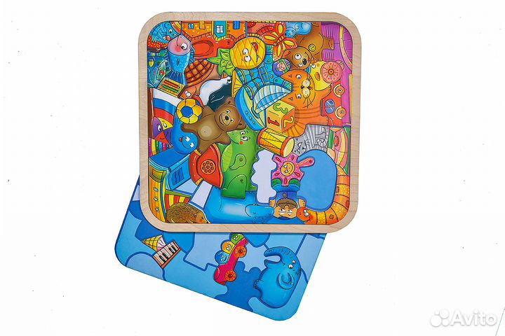 Деревянный пазл-головоломка 