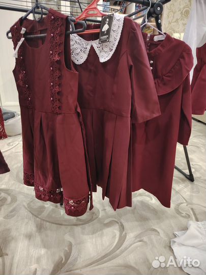 Школьная форма для девочек бордовая