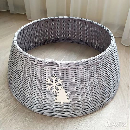 Плетеная юбка под елку