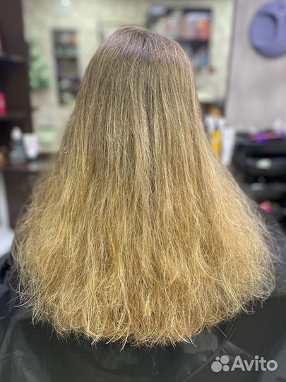 Кератиновое выпрямление волос