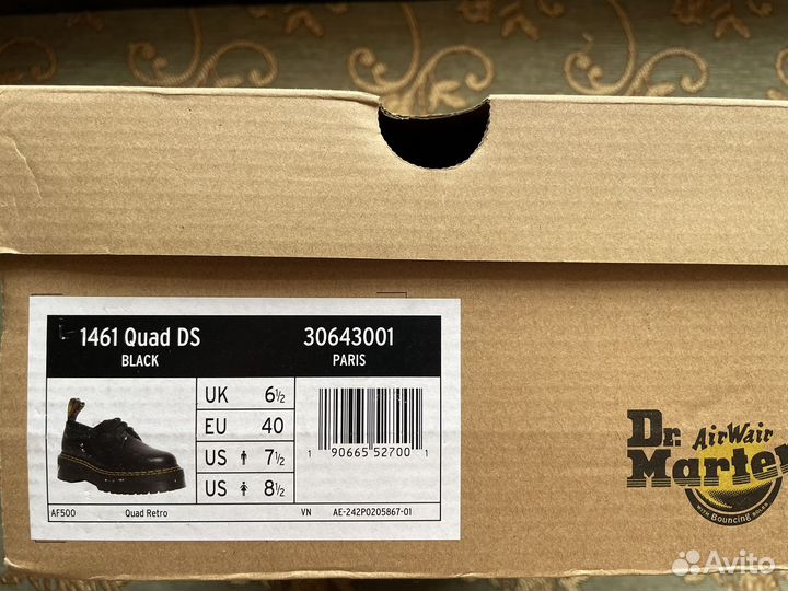 Dr.Martens ботинки 1461 Quad Ds
