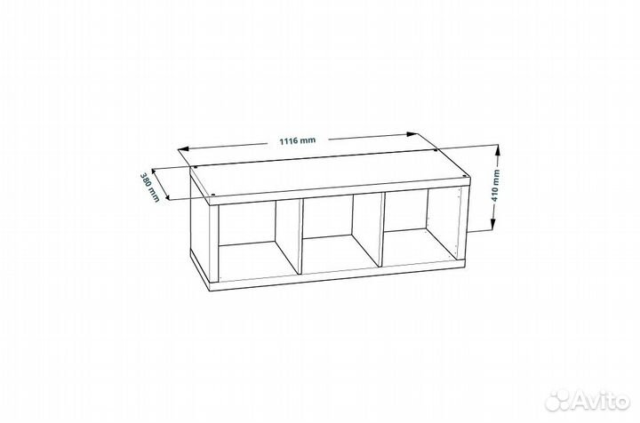 Стеллаж Каллакс (Fora) IKEA, новый, сонома