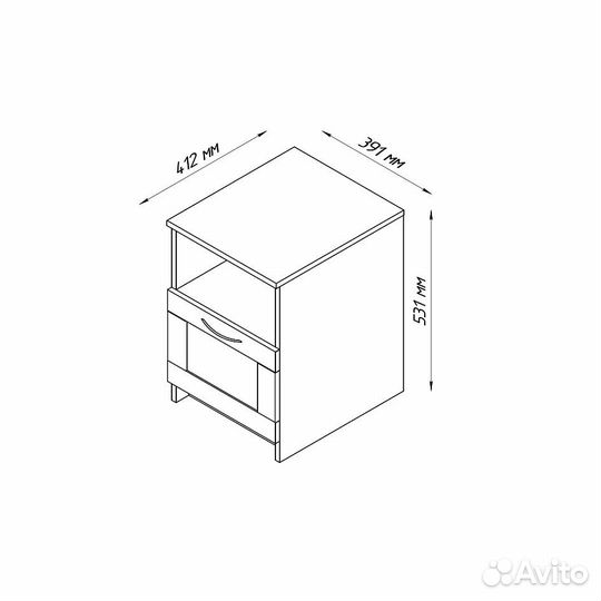 Тумбочка Сириус (Бримнэс) икеа 41х39 см,в наличии