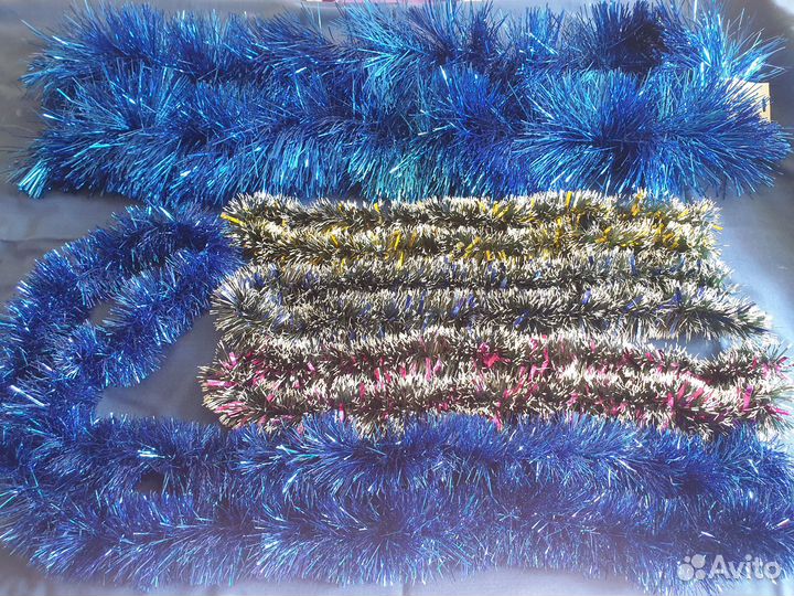 Новогодняя мишура пакетом