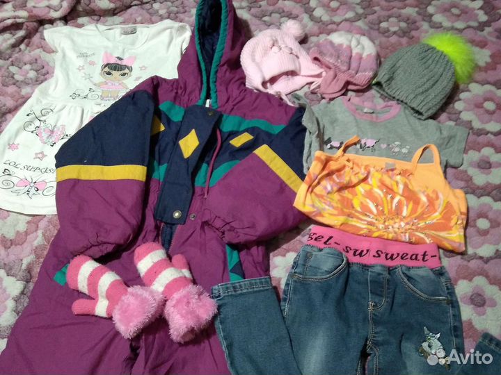 Продам пакет вещей на девочку 3-4 года