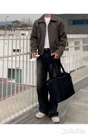 Кожаная куртка мужская олд мани y2k винтаж