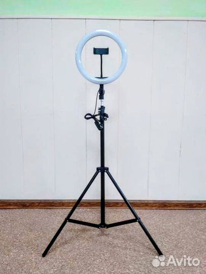 Кольцевая лампа на штативе 26см