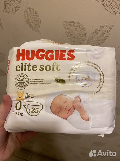 Подгузники Huggies 0-3,5 кг