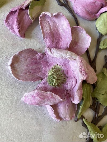 Объемная картина Ветка магнолии