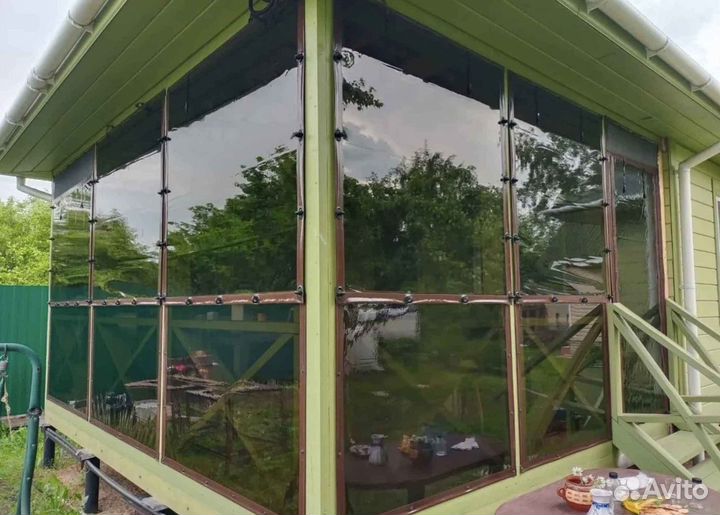 Мягкие стекла окна / разные виды креплений