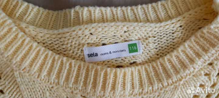 Свитер пуловер кофта для девочки 116 Sela