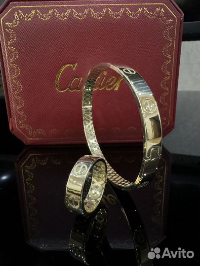 Золотой комплект Cartier