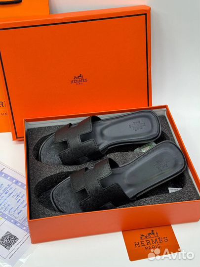 Шлёпанцы hermes женские