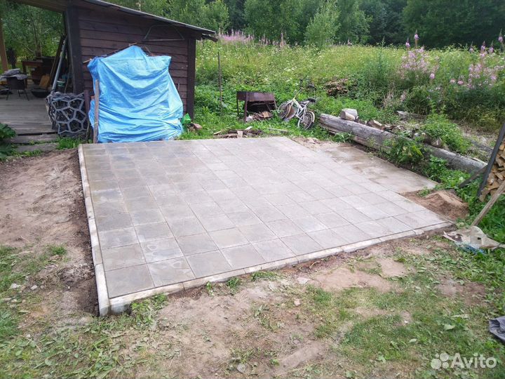 Укладка тротуарной плитки