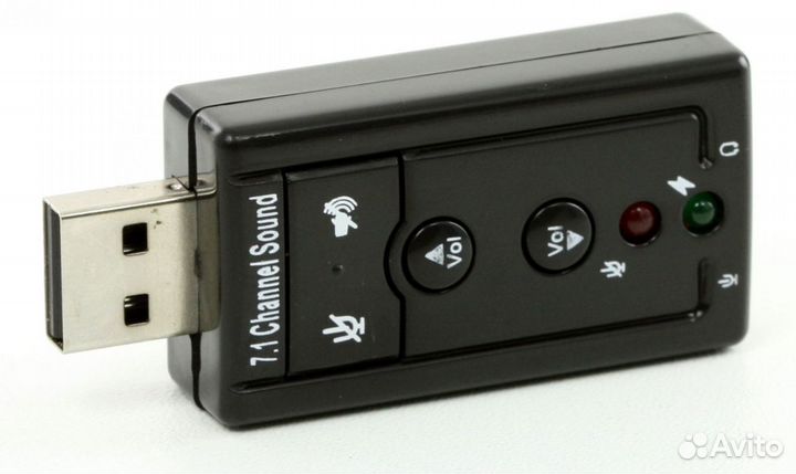 Внешняя USB звуковая карта 7.1-канальный 3D-звук