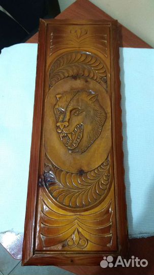 Нарды ручной работы Волк