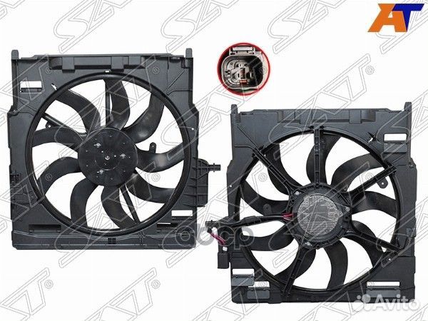 Диффузор радиатора в сборе BMW X5 E70 06-13/X6