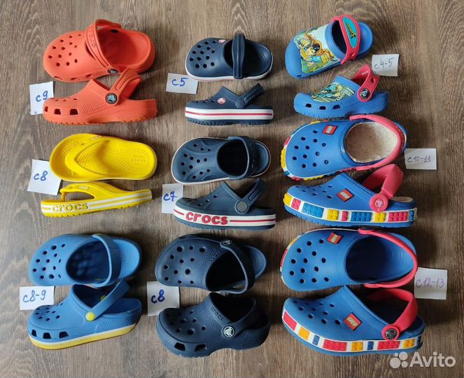 Crocs сандалии сабо детские с 21по 30размер