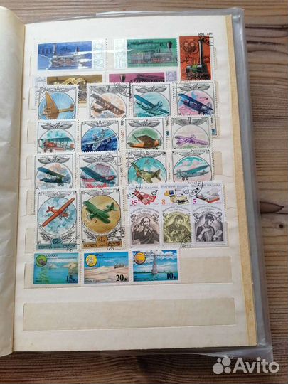 Марки в альбоме