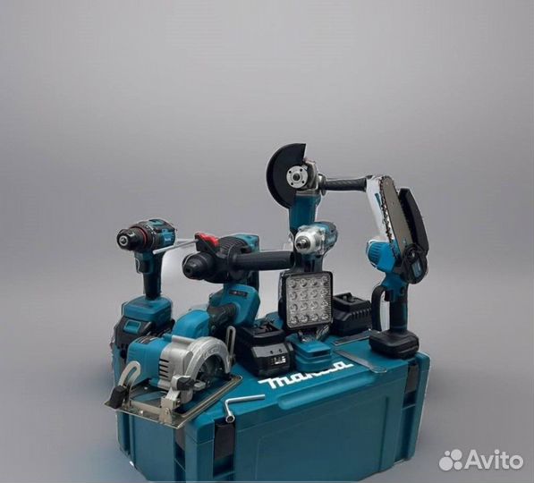 Набор 7 в 1 макита + 7 АКБ 6 а.ч. арт:890