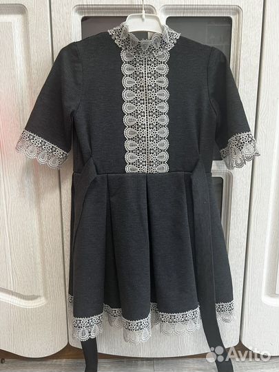 Школьная форма для девочки 128 134 серая