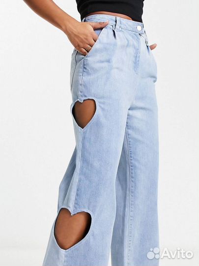 Джинсы клёш ASOS с защипами. Оригинальные