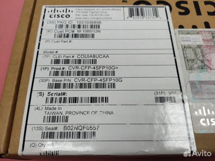 Модуль Cisco CVR-CFP-4SFP10G