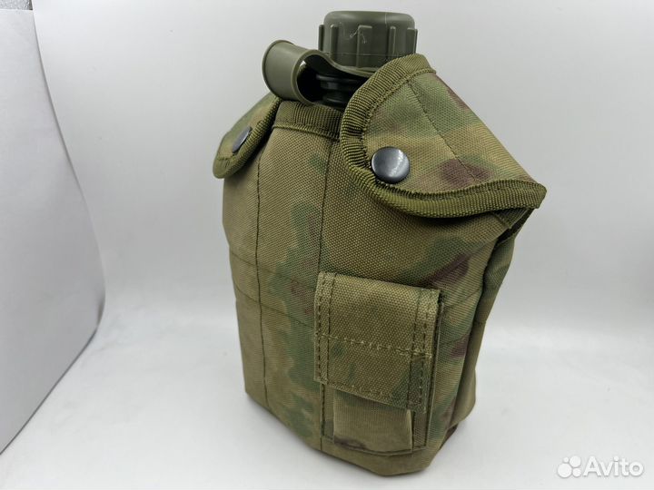 Тактическая фляжка с котелком