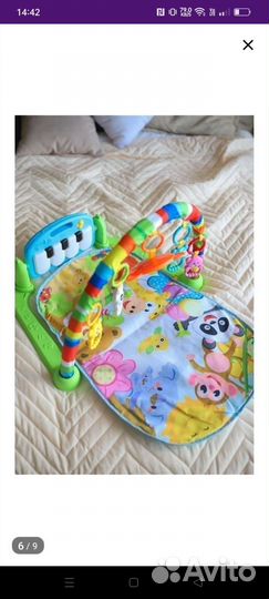 Детский развивающий коврик с Пианино