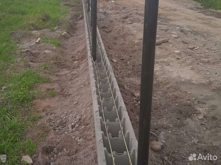 Бетонные блоки.Фундамент забора,дома,стеныОпалубка