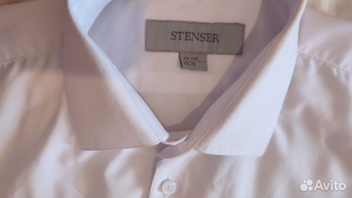 Рубашка белая с коротким рукавом