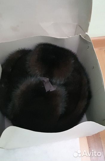 Мужская шапка норковая новая 61 размер