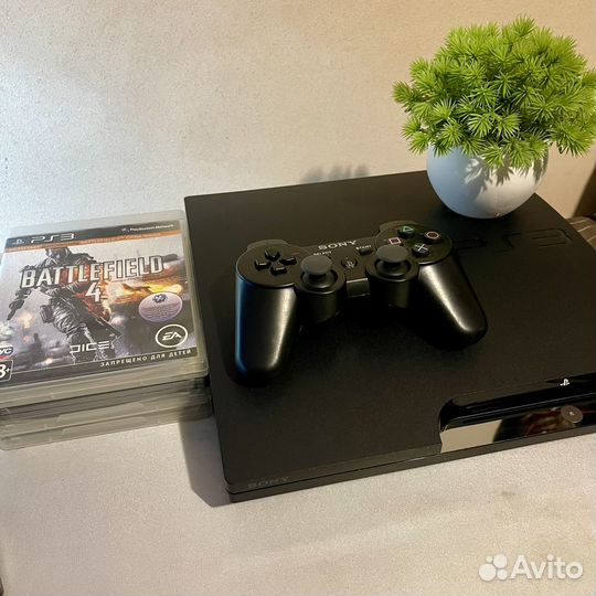 Sony PlayStation 3 Slim 320Gb. Идеал. Комплект