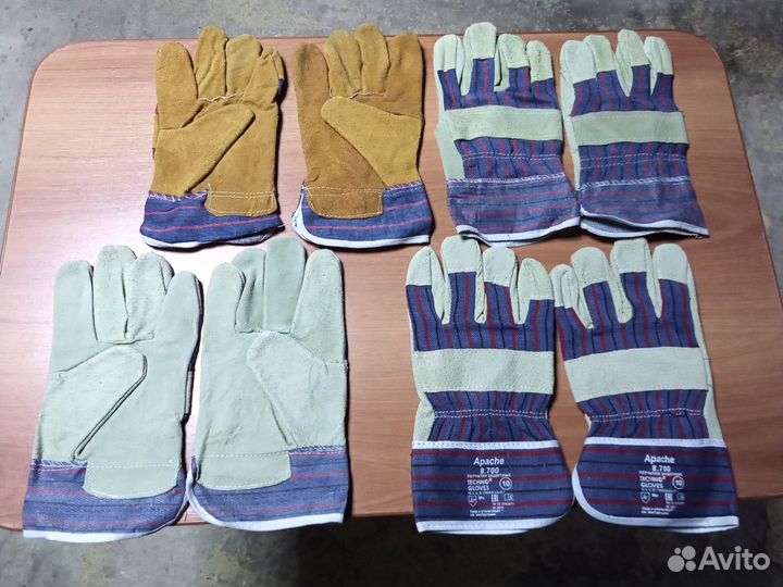 Перчатки рабочие спилковые(кожа)