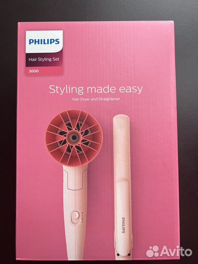 Набор фен и выпрямитель philips