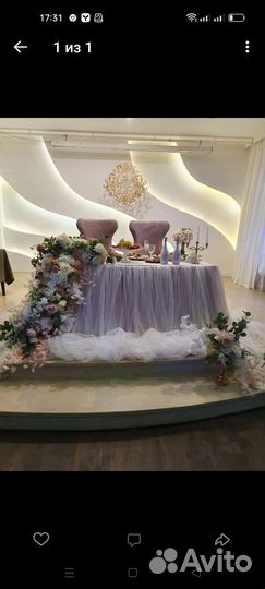 Оформление зала для свадьбы