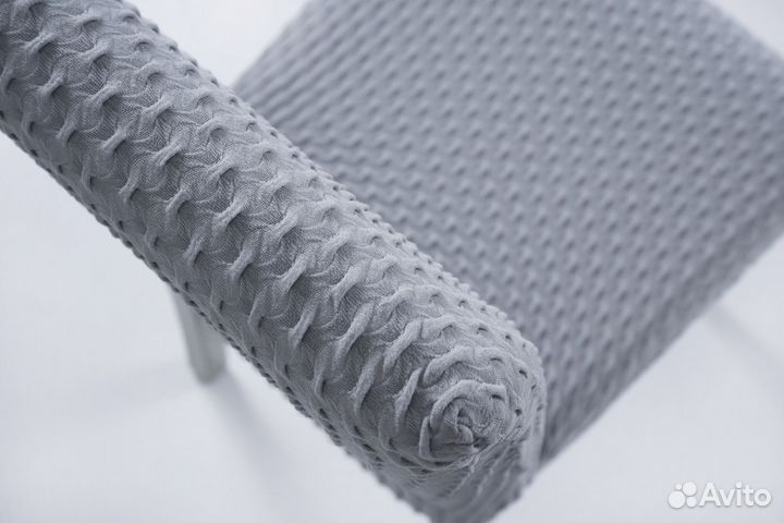 Чехлы на стулья со спинкой на кухню 4 шт, Серый