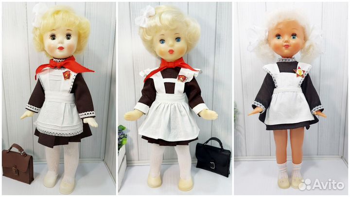 Куклы СССР школьницы пионерки