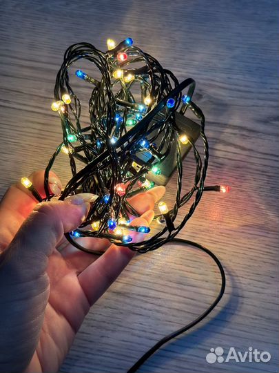 Гирлянда для дома. Нить. Штора