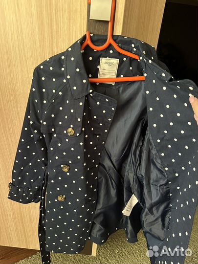 Тренч плащ для девочки размер 128