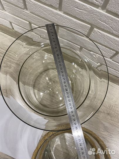 Горшок для цветов стекло прозрачный