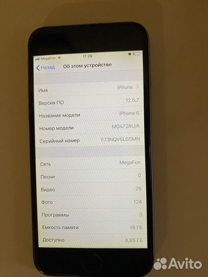 iPhone 6, 16 ГБ