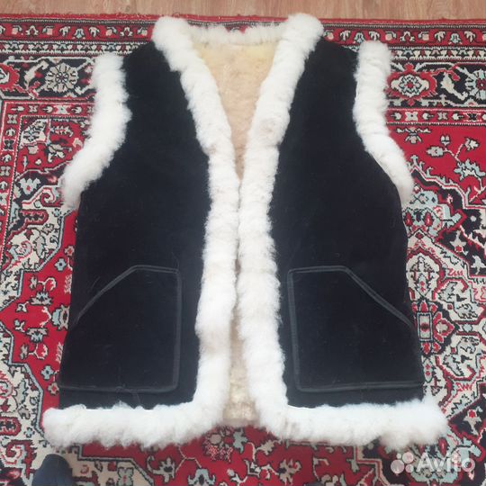 Жилетка утеплёная#меховая #овчина