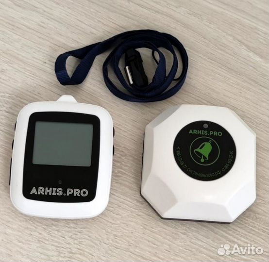 Кнопка вызова персонала помощи и часы пейджер