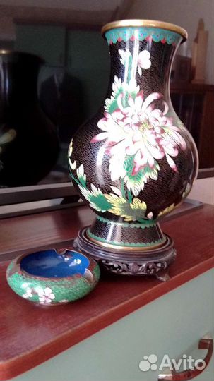 Ваза китай клуазоне