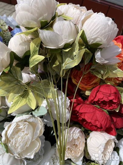 Искусственные цветы пионы