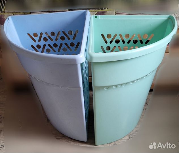 Корзина пластиковая 2 шт. Без крышки