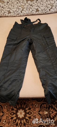Утепленные брюки- комбинезон