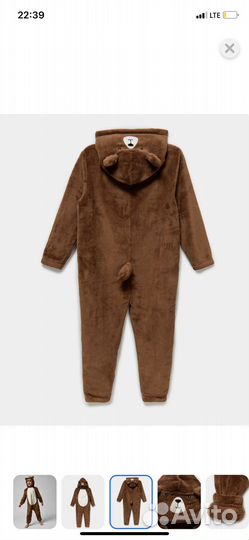 Костюм Кигуруми медведь 98 104