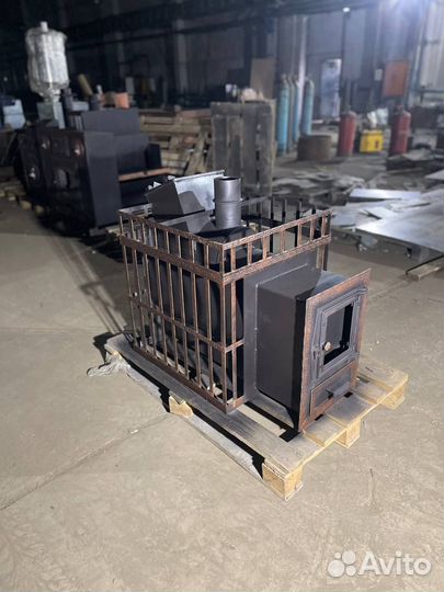 Банная печь горизонтальная